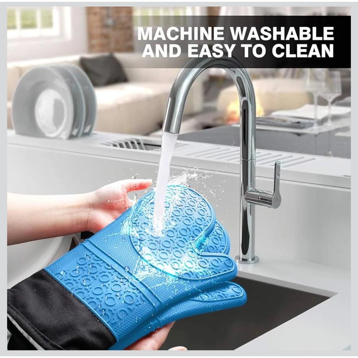 Silicon Baking Gloves - Mix Color — view 6