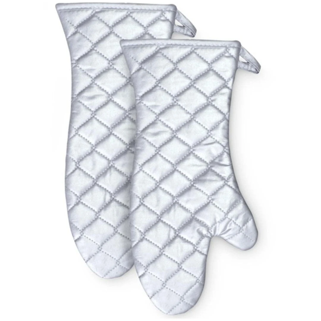 Silver Baking Gloves - Large