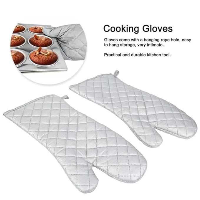 Silver Baking Gloves - Large — view 4