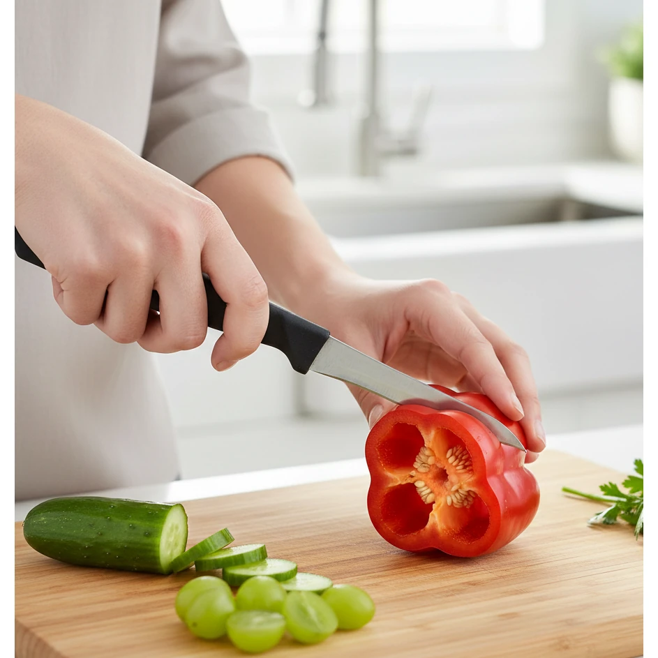 Plastic Handle Kitchen Carving Knife 238 — view 3