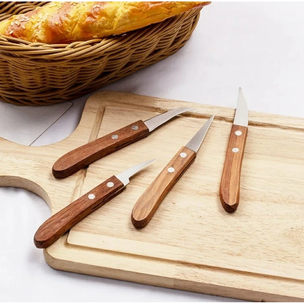 Wooden Handle Carving Knives 4PP — view 6
