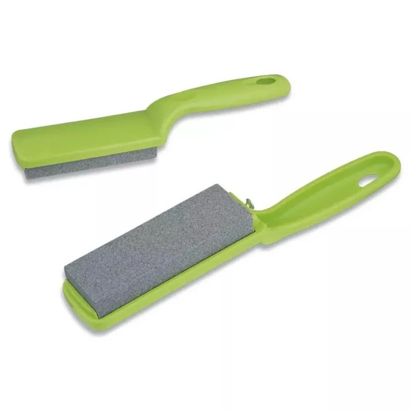 Heavy Knife Sharpening Stone with Casing + Green Handle — view 8