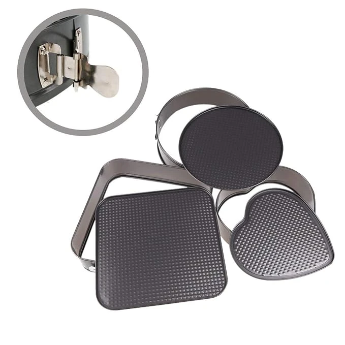 Mix Teflon Coated Cake Mould 3pc/set with 7cm Depth - 20,22,24cm — view 8