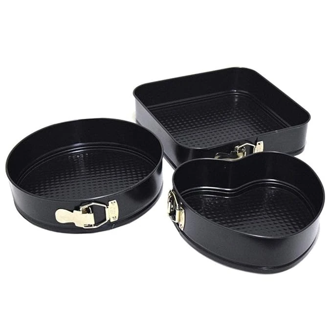 Mix Teflon Coated Cake Mould 3pc/set with 7cm Depth - 20,22,24cm — view 10
