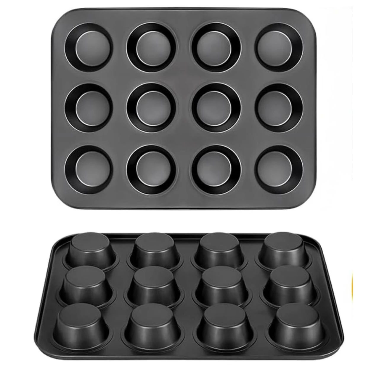 Round 12 Big Slots Teflon Coated Muffin Mould (Slot Size: 6.5x2.5cm) — view 8