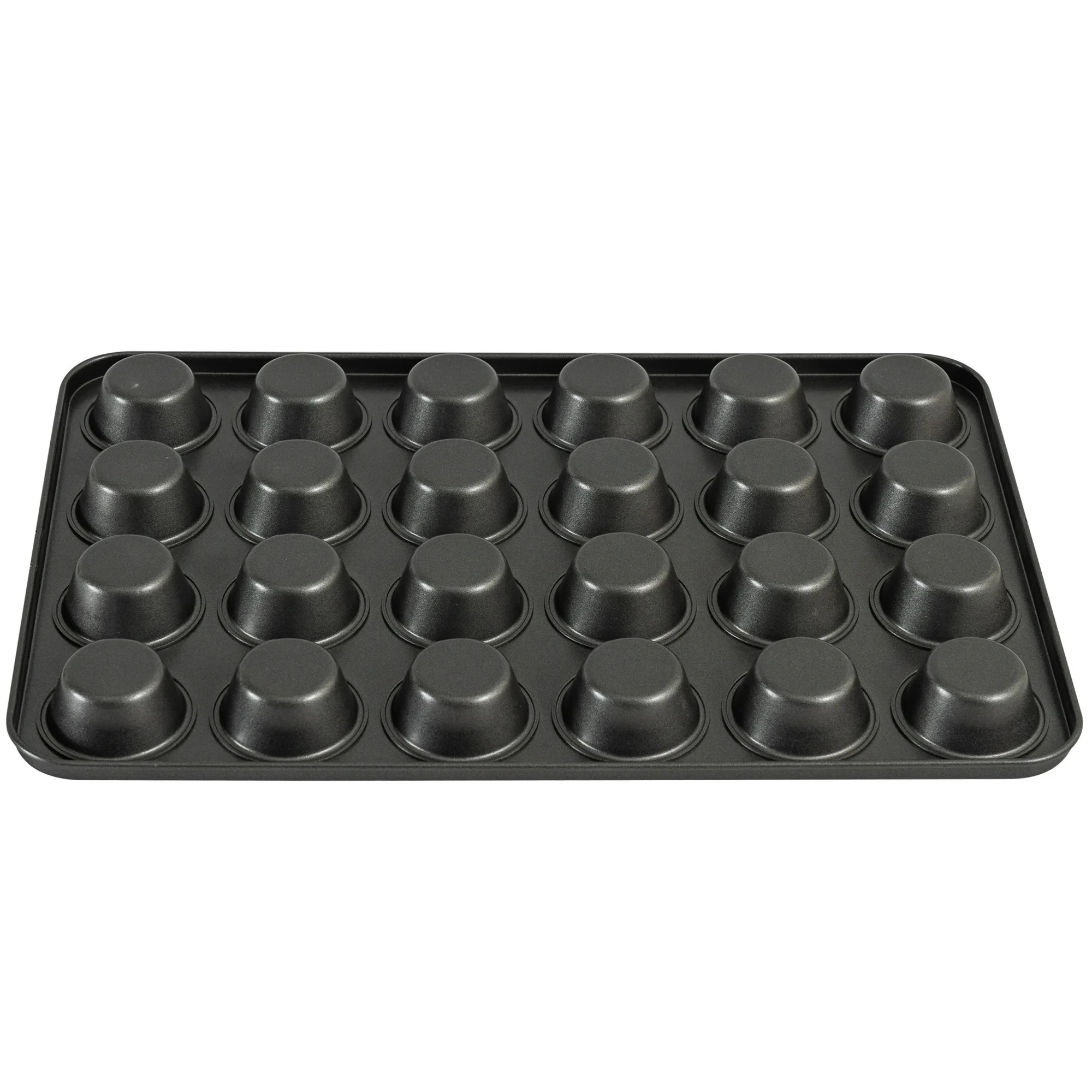 Round 24 Big Slots Teflon Coated Muffin Mould (Slot Size: 5x2cm) — view 7