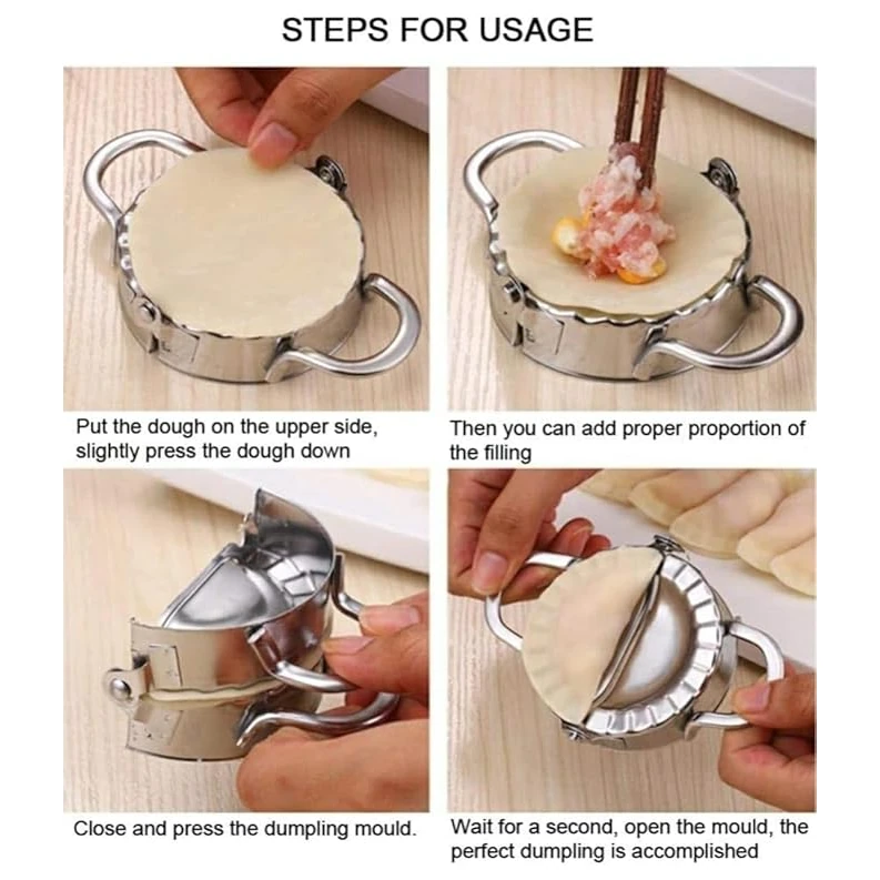 SS Dumpling Mould Heavy 10cm — view 3