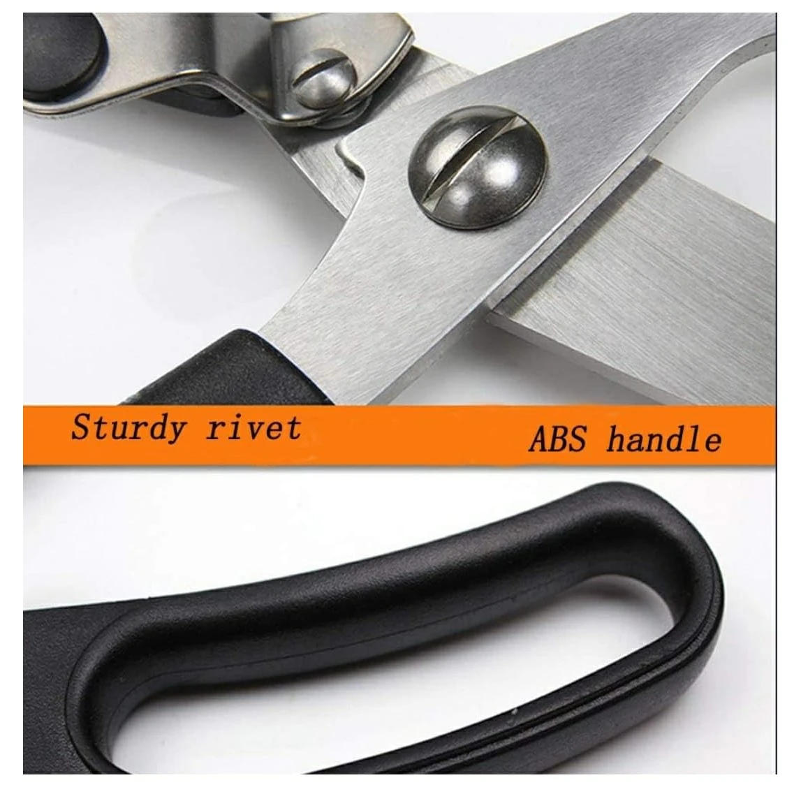 Black Handle Curved Kitchen Scissor — view 6