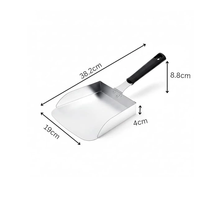 Premium Black Handle SS French Fries Shovel — view 2
