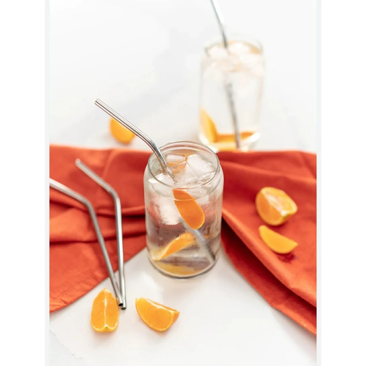 SS Curved Straw 6mm - 7pp (6 Straw + 1 Brush Cleaner) — view 7