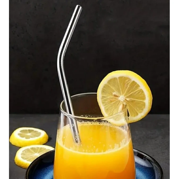 SS Curved Straw 6mm - 7pp (6 Straw + 1 Brush Cleaner) — view 8
