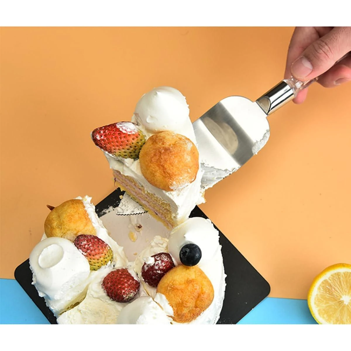 Acrylic Handle Baking Kit - Knife + Lifter 2pp (Knife: 30x2.5cm, Lifter: 25x4.5cm) — view 4