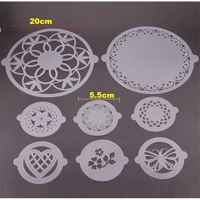 Assorted Cake + Cup Cake Design Stencil Paper — view 2