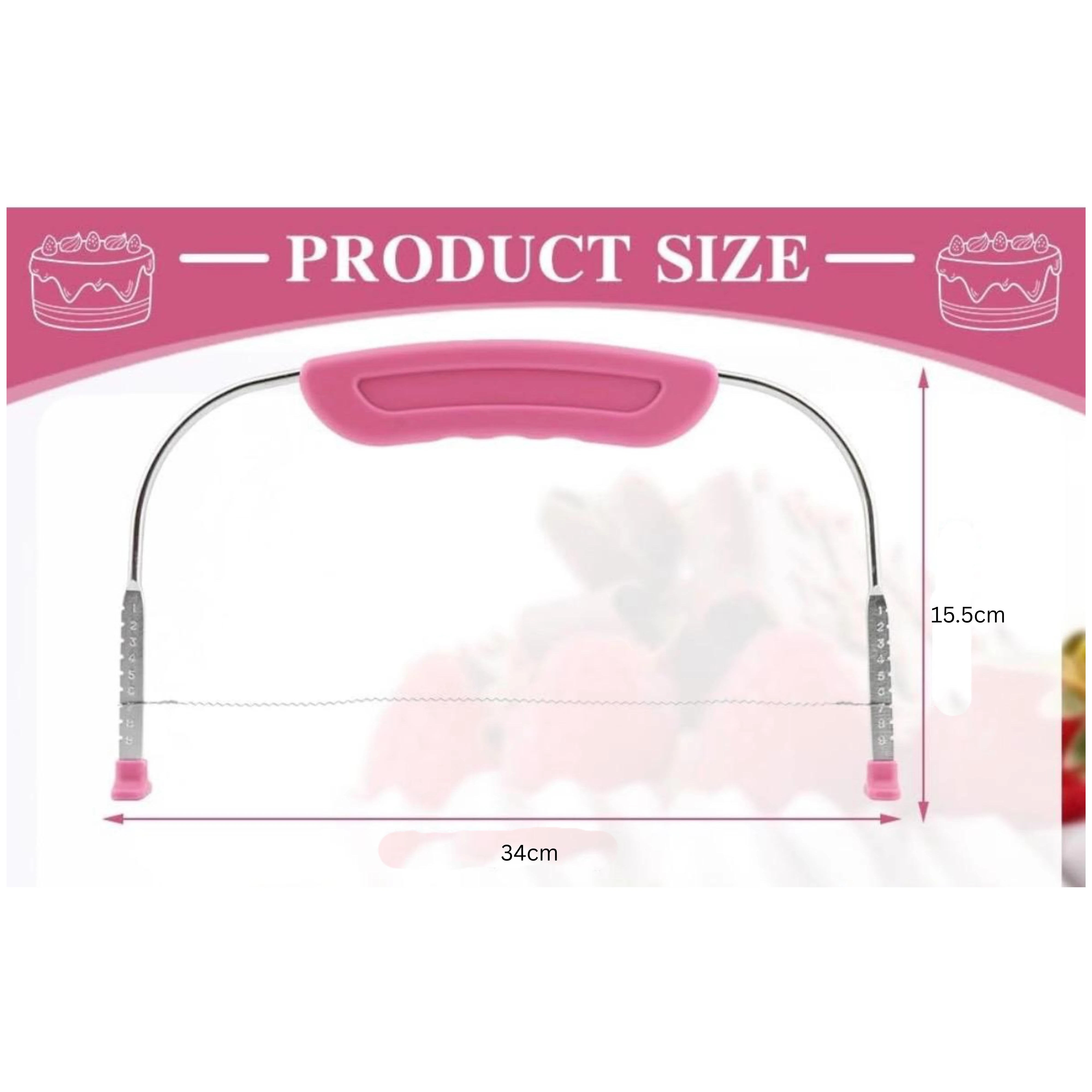 Plastic Cake Slicer - Mix Colour — view 2