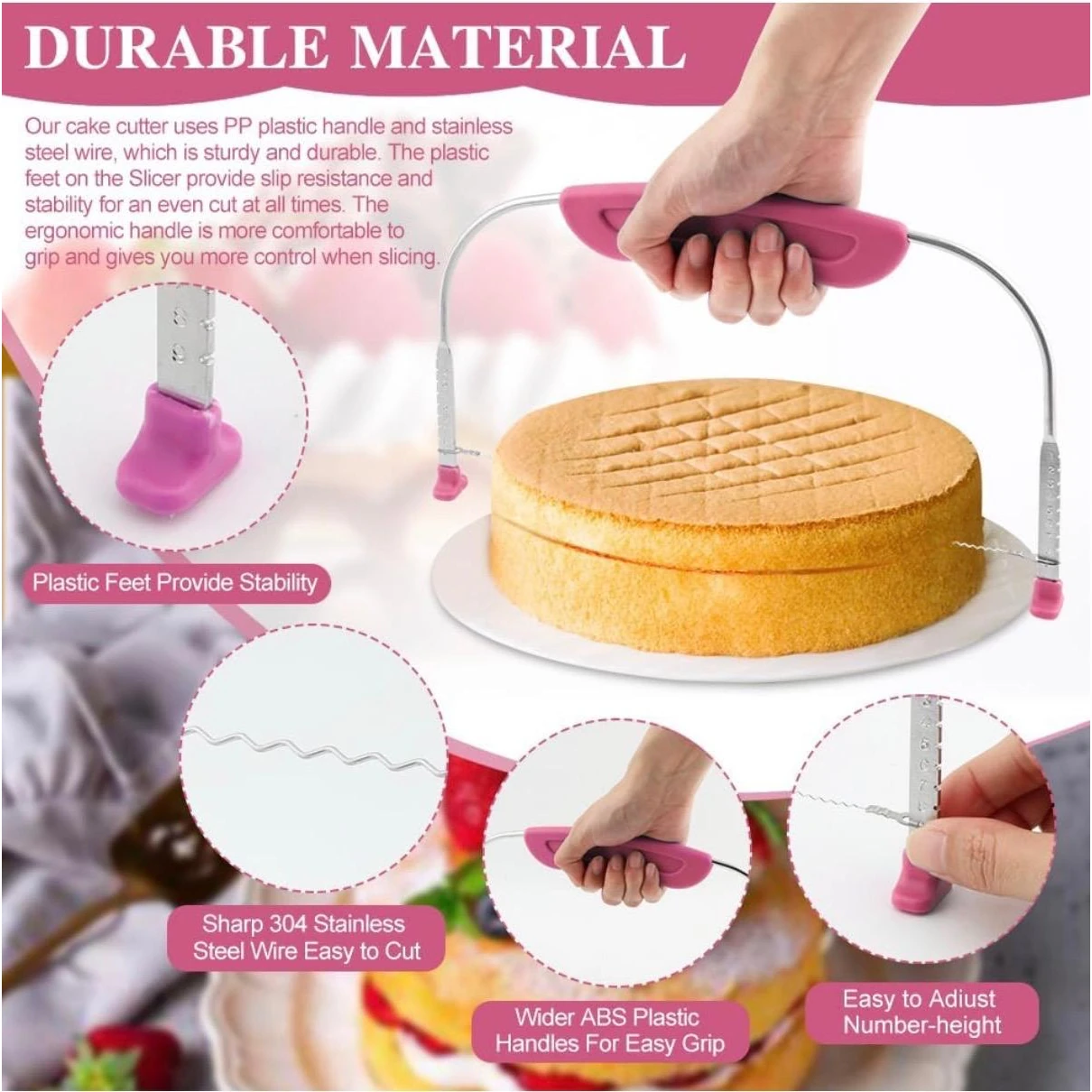 Plastic Cake Slicer - Mix Colour — view 4