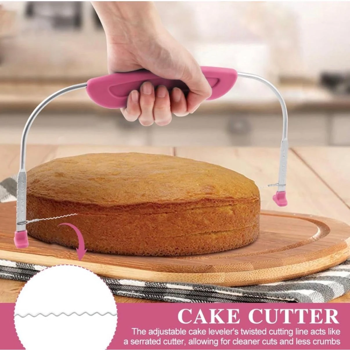 Plastic Cake Slicer - Mix Colour — view 8