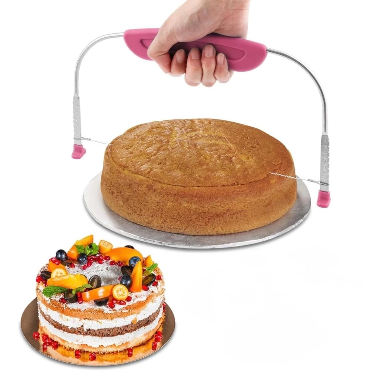 Plastic Cake Slicer - Mix Colour — view 9