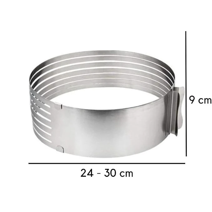 SS Cake Slicing Ring (24 to 30cm) — view 2