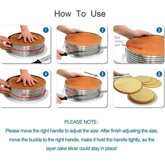 SS Cake Slicing Ring (24 to 30cm) — view 4