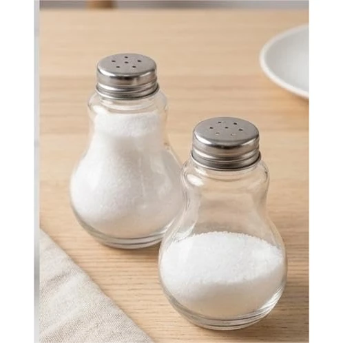 VAMA Glass Bulb Shaped Salt Shaker - Transparent — view 7