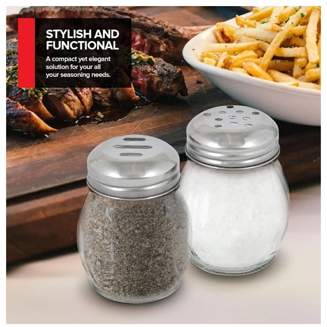 Glass Chilli/Oregano Shaker Set — view 5