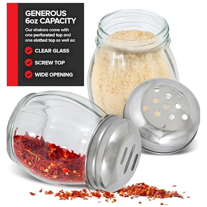 Glass Chilli/Oregano Shaker Set — view 6