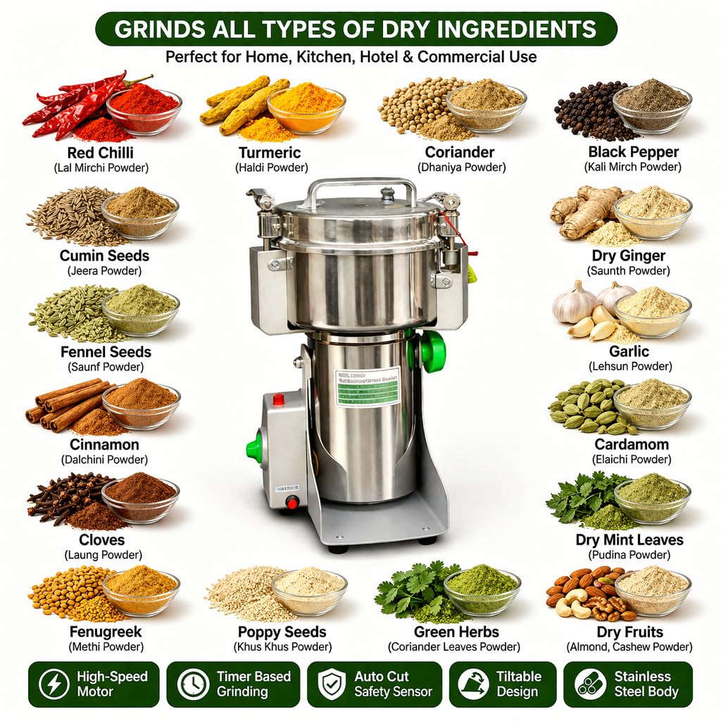 Electric Sensor Based Dry Masala Grinder — view 4