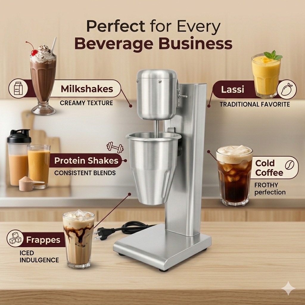 Premium Electric Full SS Milk/Juice/Lassi Shaker — view 2