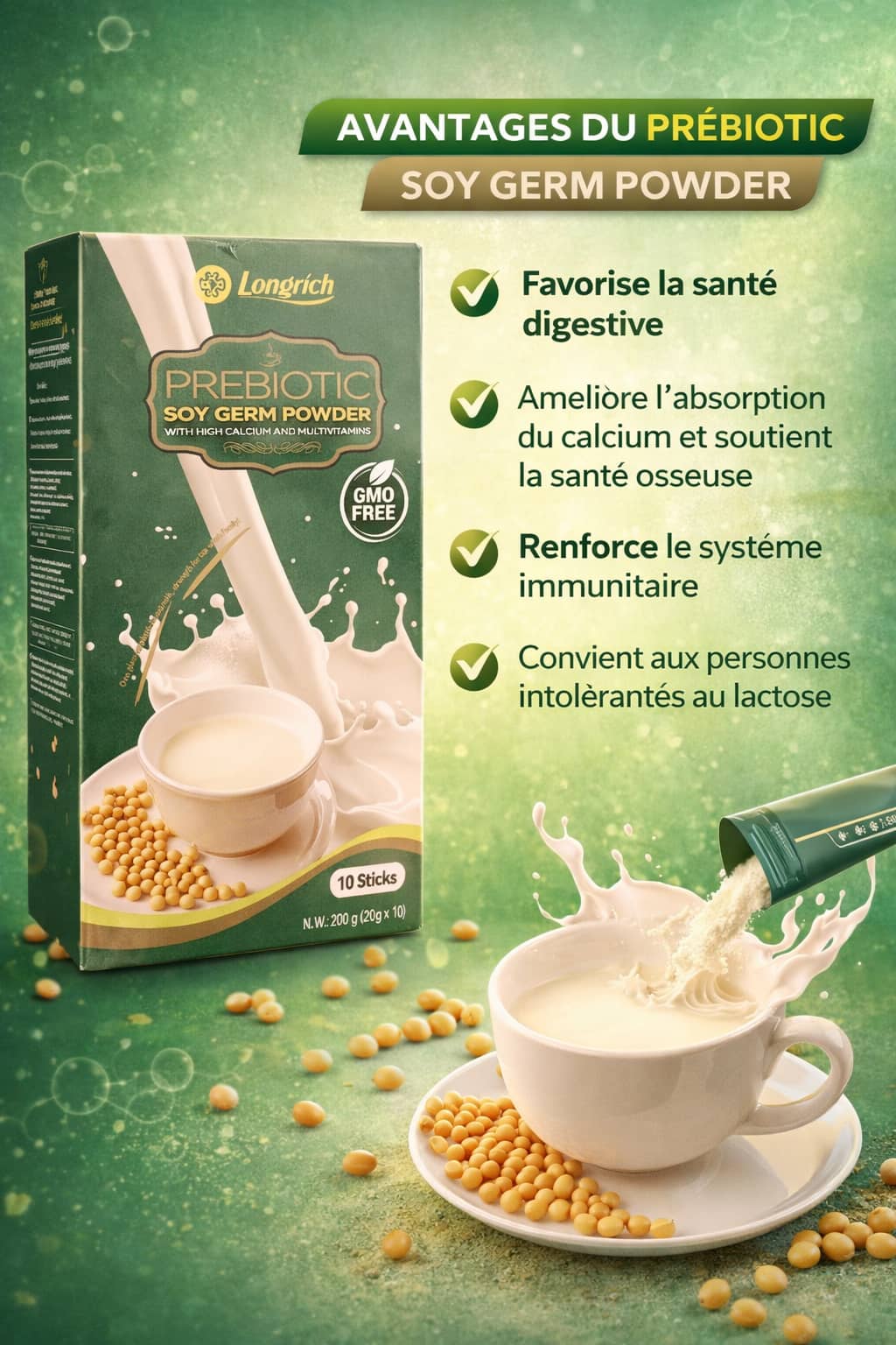 PROBIOTIQUE (LAIT DE SOJA) LONGRICH