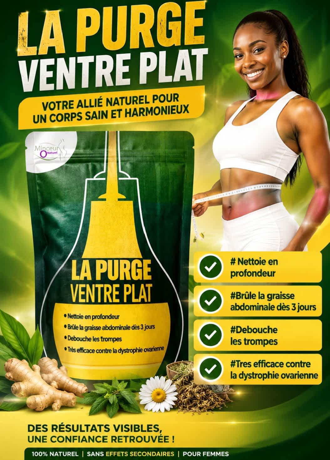 Purge ventre plat