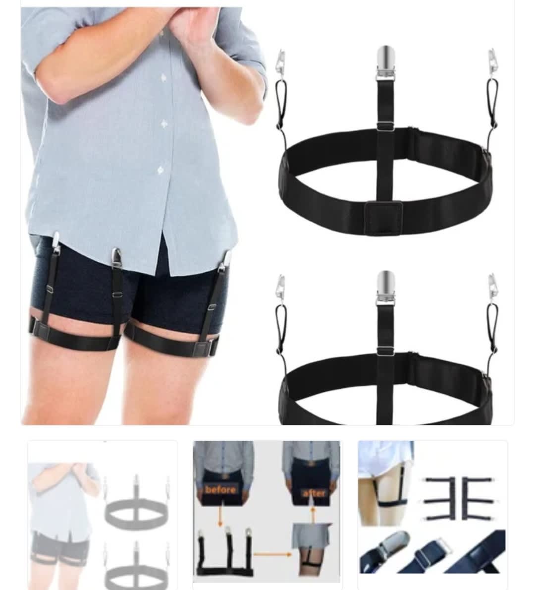 Bretelles de maintien de chemise