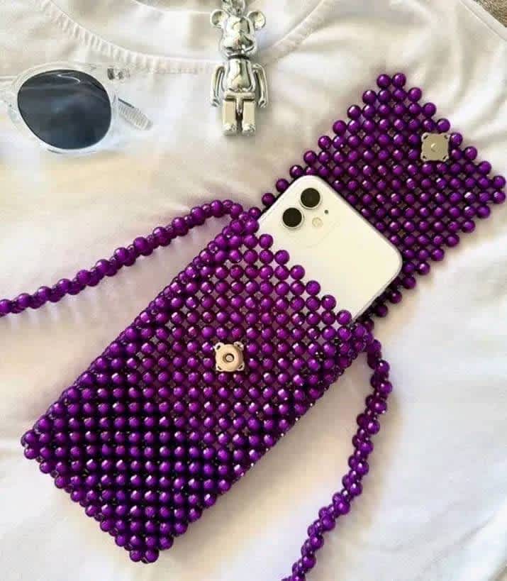 Sac Cabas personnalisé ; Sac Canevas ; Sacoche en perles ; Baya 