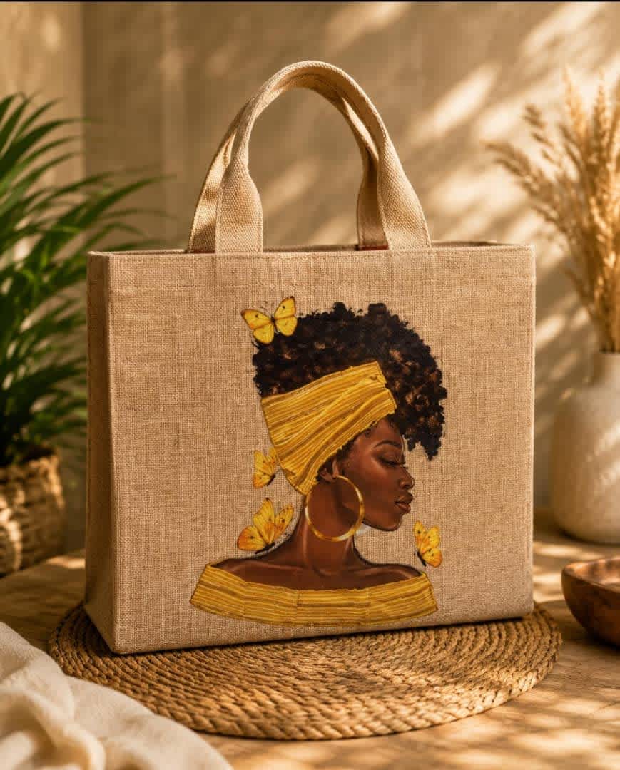 Promotion sur Sac en jute afriqueen kanvo