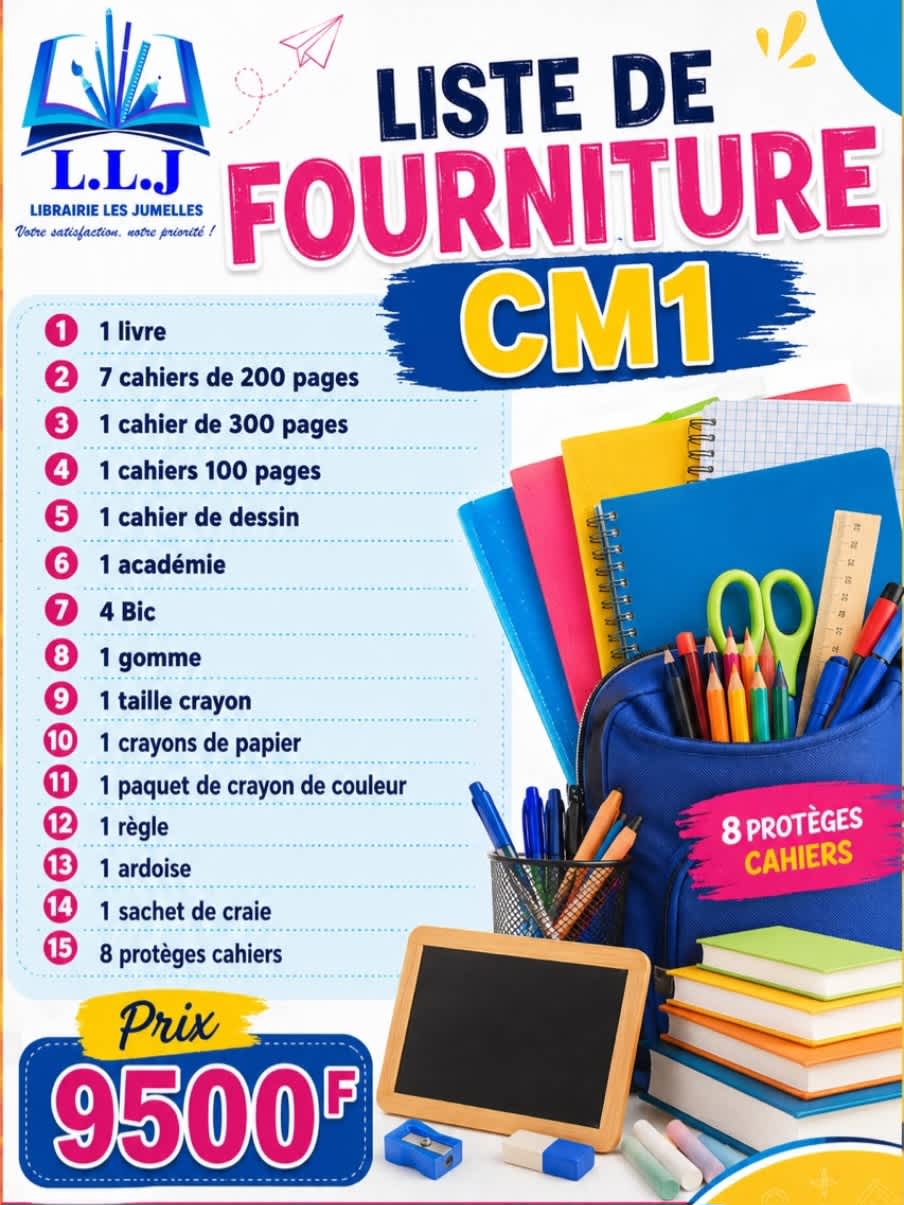 Promotion sur Fournitures scolaires CM1 CM2