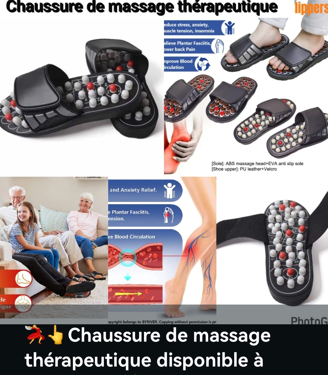 Chaussures de massage thérapeutique