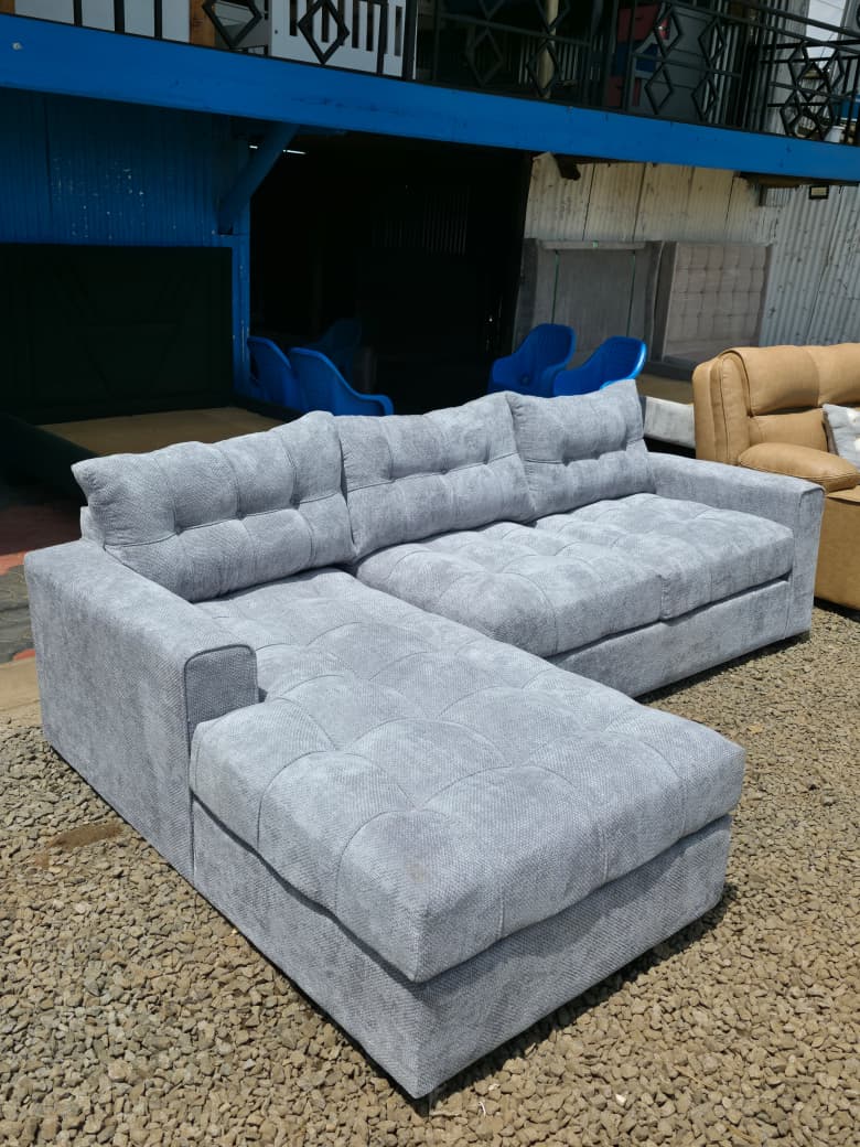 Charcoal Tufted Sectional 2
