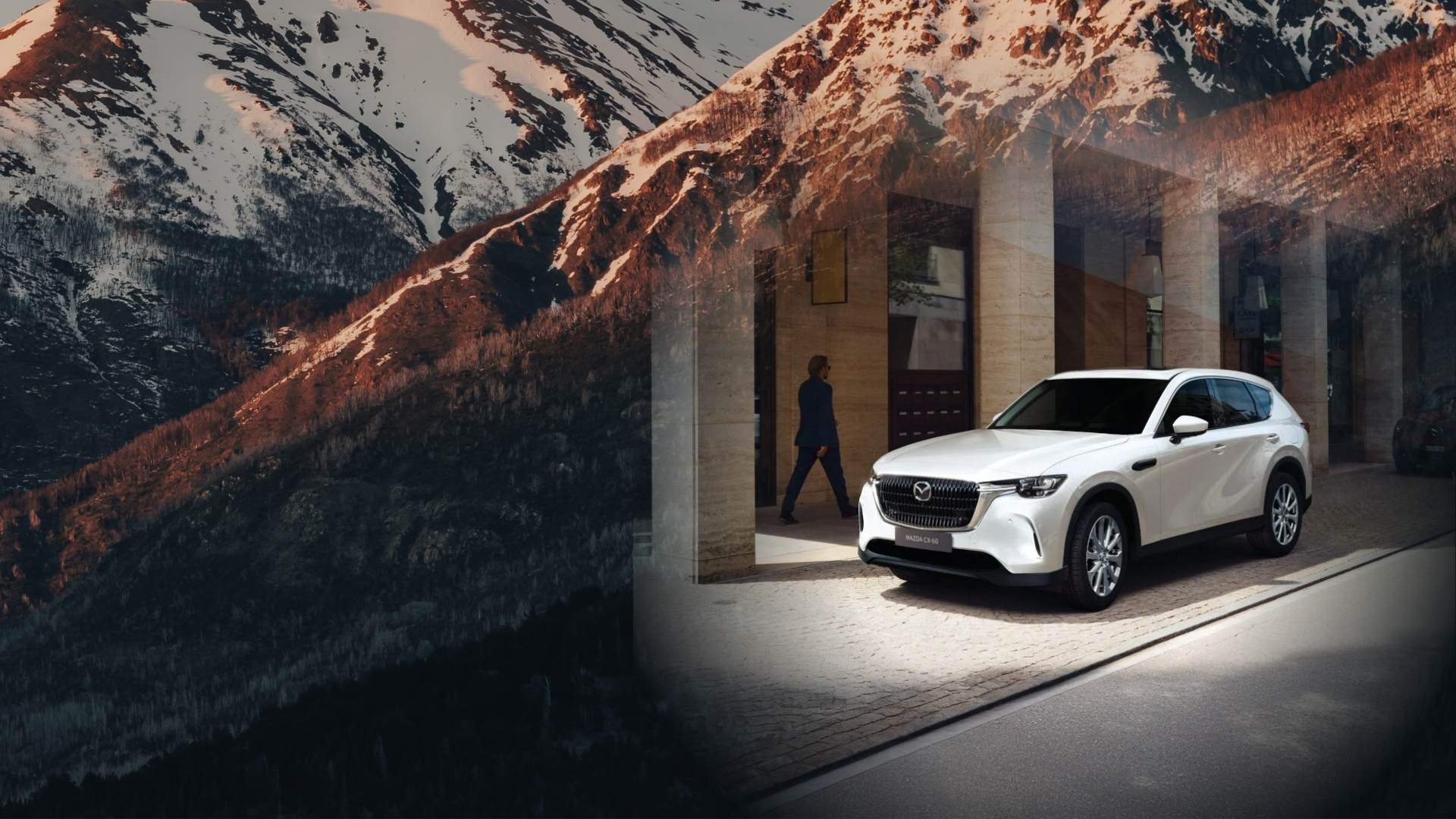 Mazda CX-60 driving on a scenic road