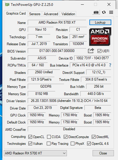 ASUS TUF Gaming X3 RX 5700 XT OC Edition