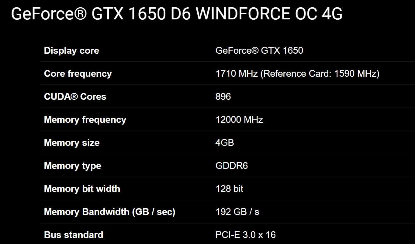GTX 1650