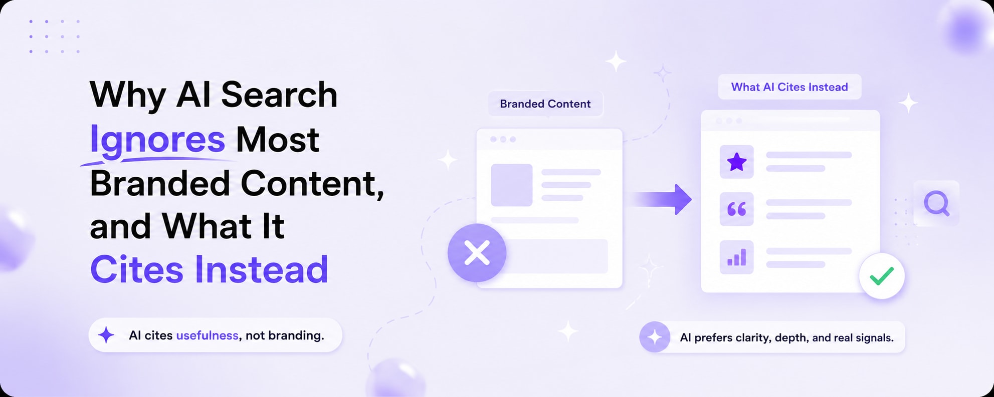 Why AI Search Ignores Most Branded Content, and What It Cites Instead