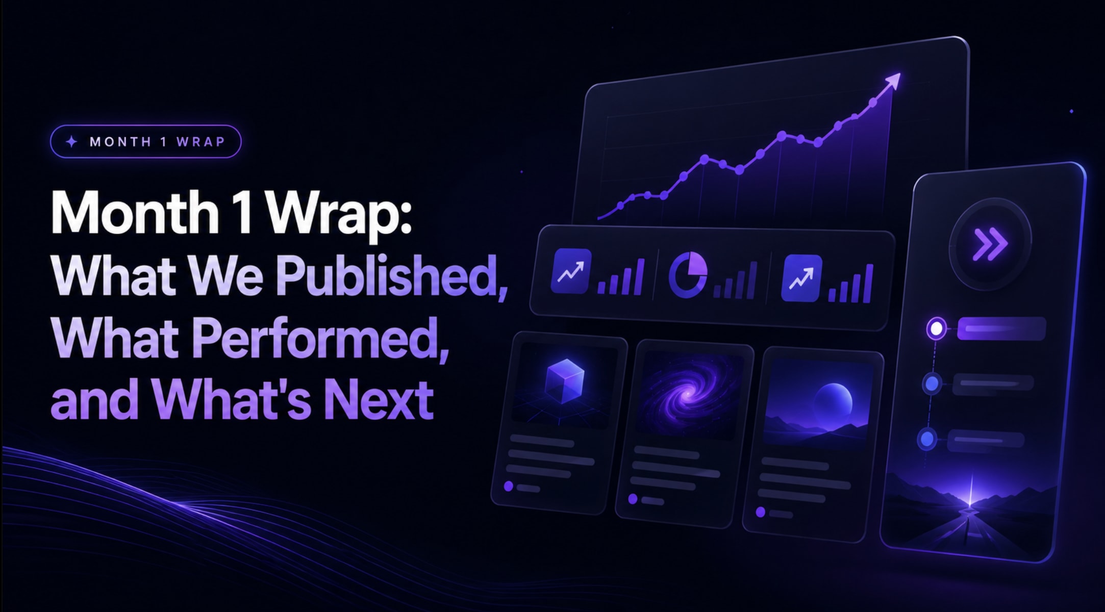 Month 1 Wrap: What We Published, What Performed, and What's Next