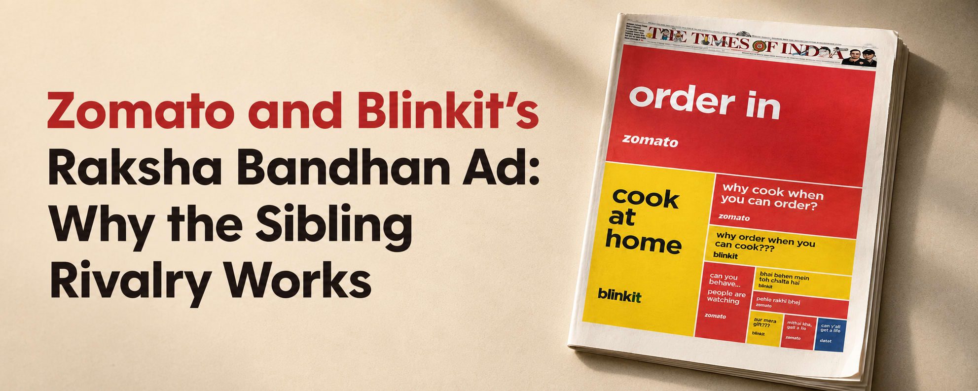 Zomato and Blinkit’s Raksha Bandhan Ad: Why the Sibling Rivalry Works