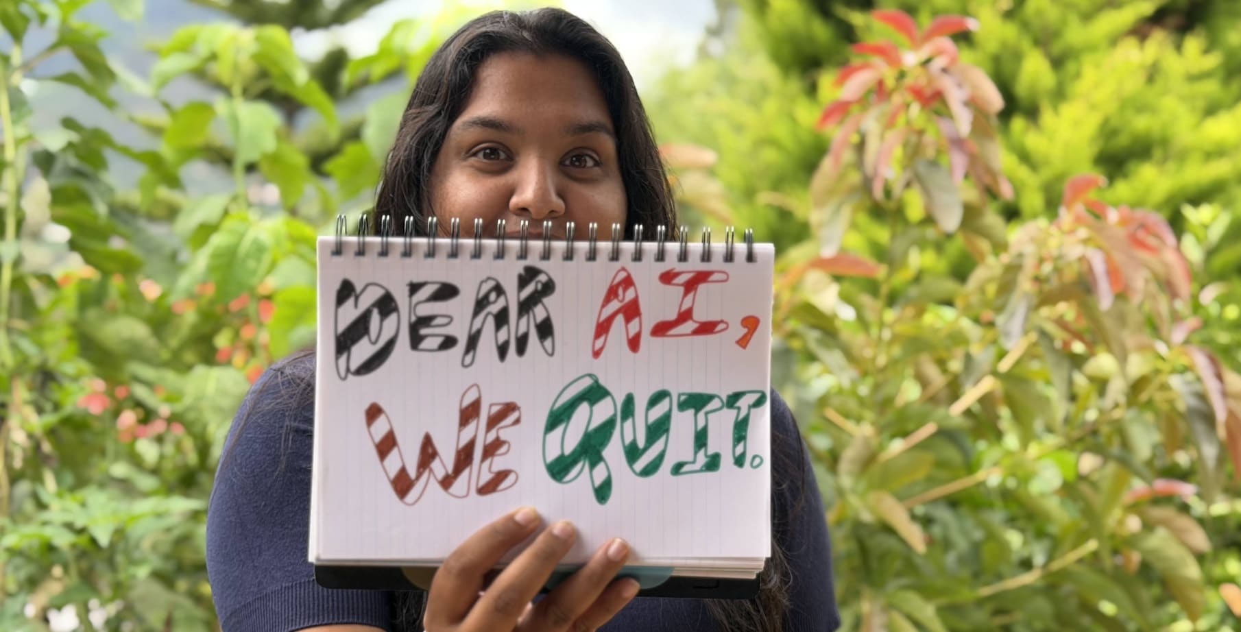 Dear AI, We Quit: The Sharpie-and-Notebook Trend