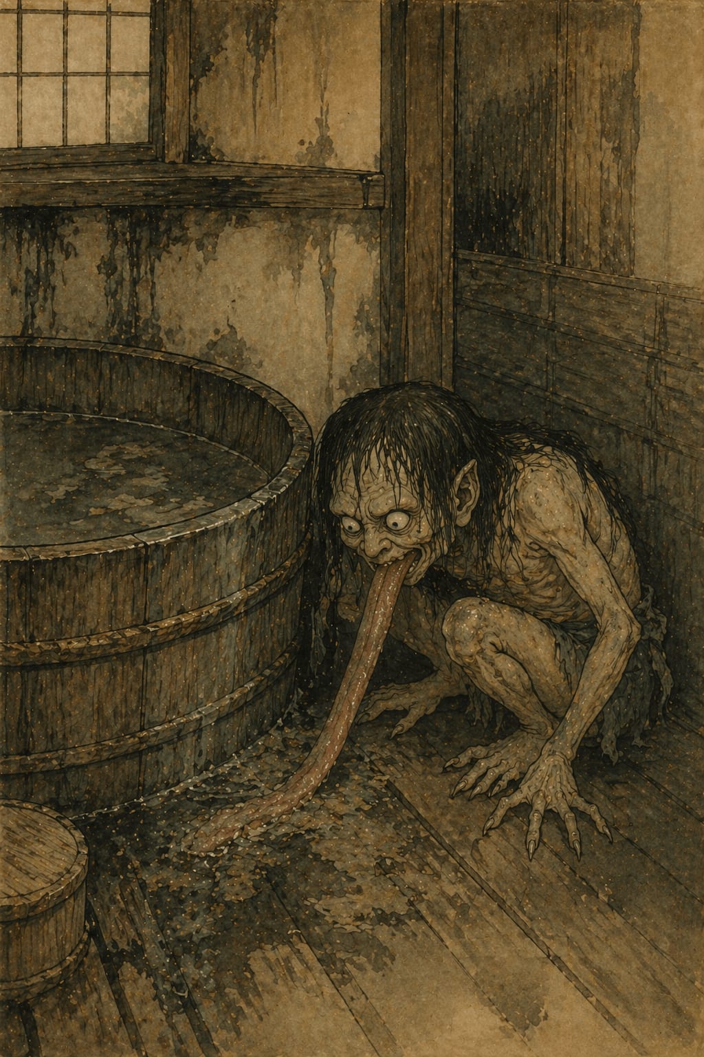 Akaname (垢嘗) — Yokai from Japanese mythology