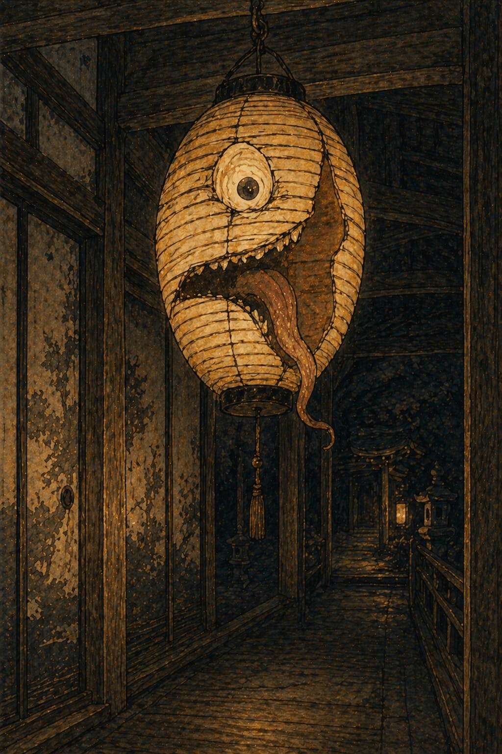 Chōchin-obake (提灯お化け) — Yokai from Japanese mythology