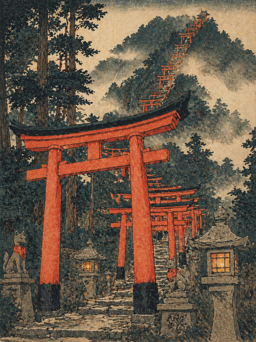 Fushimi Inari Taisha (伏見稲荷大社) — Place from Japanese mythology