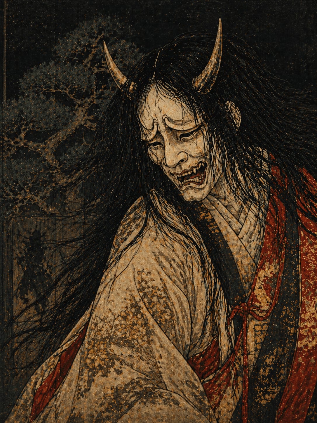 Hannya (般若) — Demon from Japanese mythology