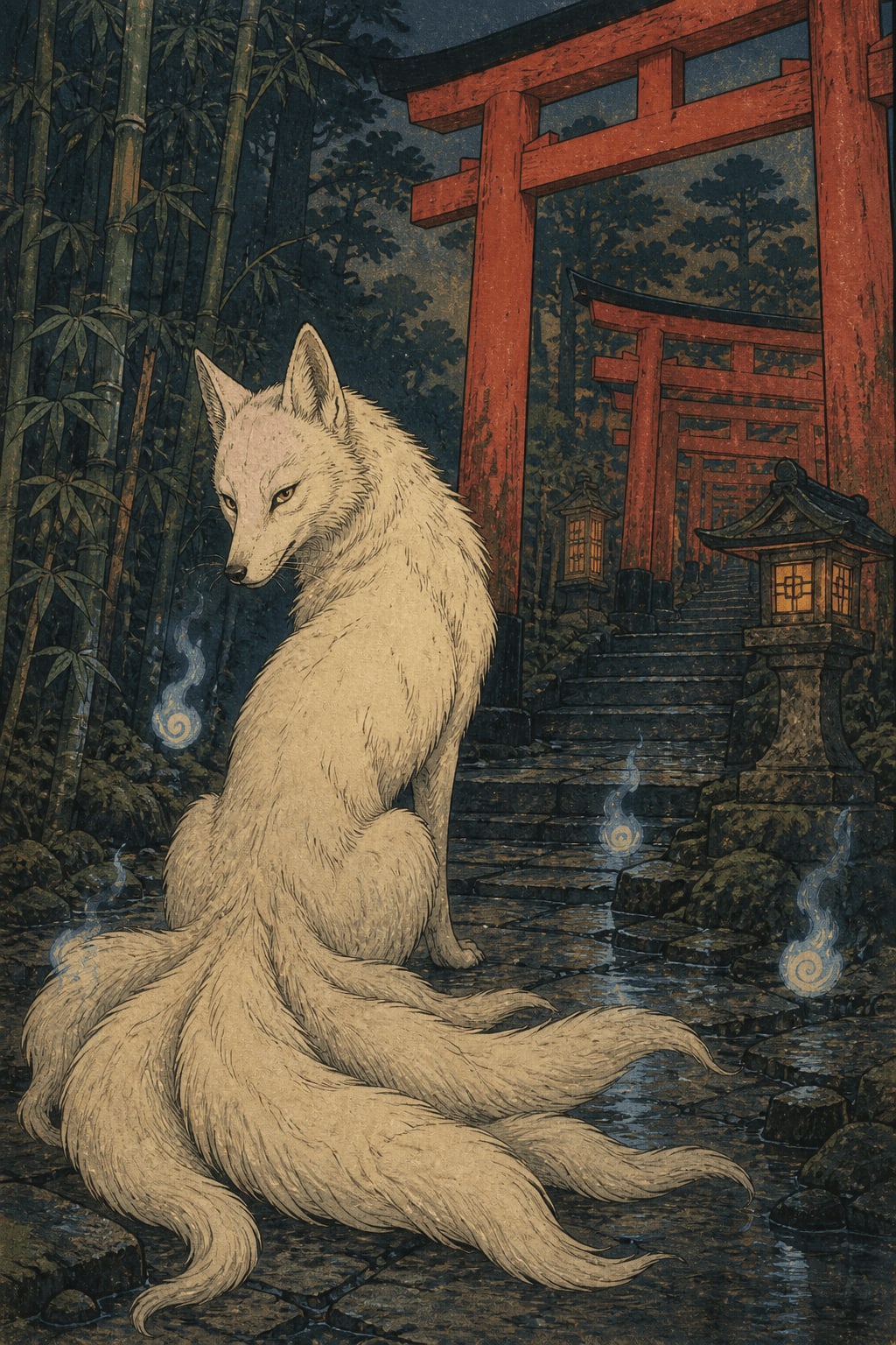 Kitsune (狐) — Yokai from Japanese mythology