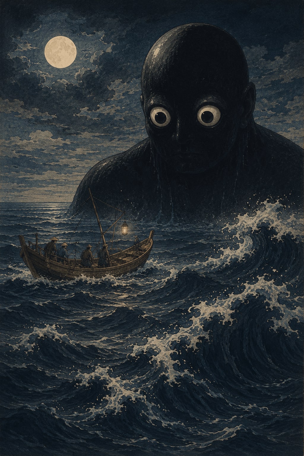 Umibōzu (海坊主) — Yokai from Japanese mythology