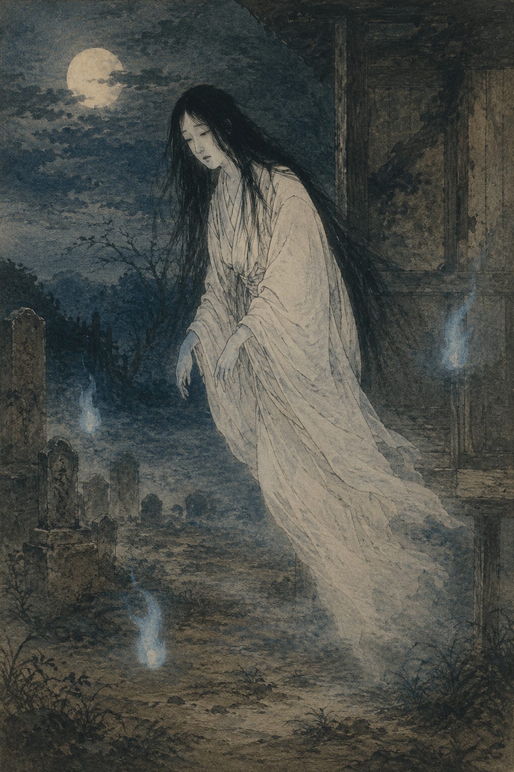 Yūrei (幽霊) — Yokai from Japanese mythology